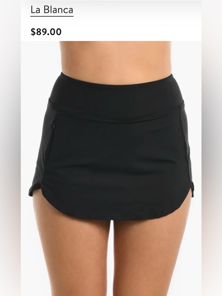 La Blanca New Island Goddess Sport Skirted Bikini Bottoms $89 Msrp